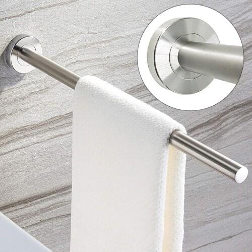 Towel Holder Water-Proof Moisture-Proof Single Arm Towel Rack Durable Wall Mounted Paper Roll Holder Home Bathroom Accessories