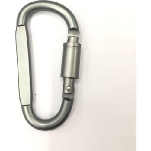 Practical D Shaped Aluminum Alloy Climbing Keychain Equipment Hook Karabiner