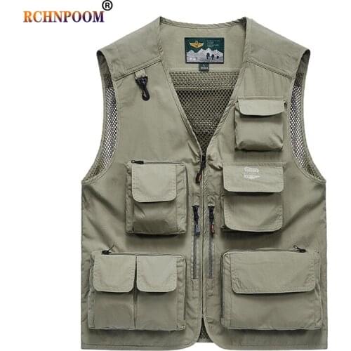 Unloading Mens Outdoor Tactical Multi-Pocket Mesh Quick-Drying Vests Men Casual Breathable Fishing Vest Work Sleeveless Jacket