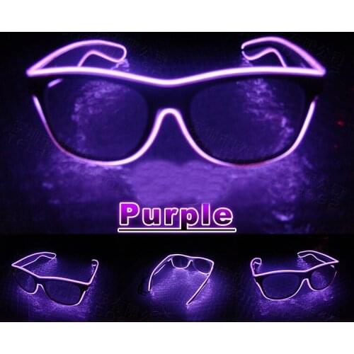 Flashing Glasses Wire LED Glowing Party Supplies Lighting Novelty Gift Bright Light Festival Parties Glow Sunglasses