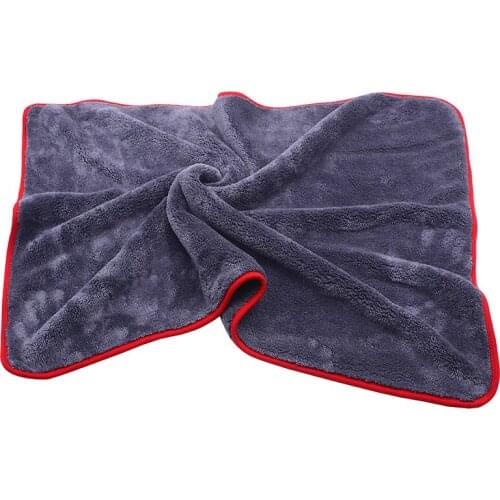 900GSM 90x60cm Large Size Thick Plush Microfiber Towel Car Wash Clean Cloths Microfibre Wax Polishing Detailing Towel Absorbent