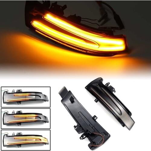 2PCS Turn Signal Light LED Rearview Mirror Dynamic Indicator Blinker Lamp for Mercedes Benz W204 W212 CLA GLA Car Styling