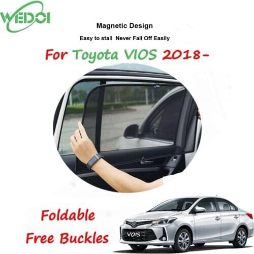 Custoimed Car Sunshade For Toyota VOIS 2018- Magnetic Sunshades For Kids Foldable Window Shades