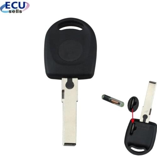 New Uncut Blade Blank Ignition Replacement Fob Car Ignition Key Transponder with ID48 Chip for VW Volkswagen SKoda SEAT