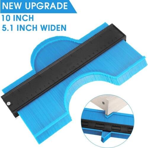 Contour Gauge 10 Inch Widen Profile Gauge Measure Ruler Contour Duplicator For Measurement Tiling Laminate Wood Marking Tool