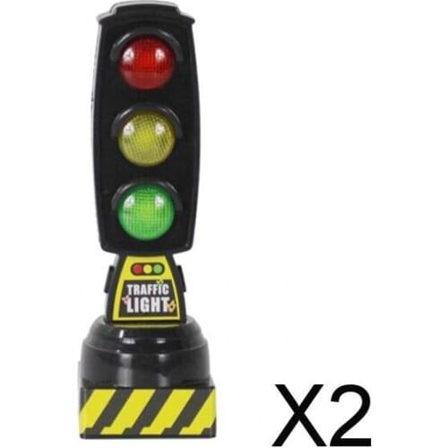 2xTraffic Light Toy Model Traffic Violation Road Sign Music Gift Age 3+ Black