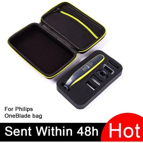 Portable Case for Philips OneBlade Trimmer Shaver and Accessories EVA Travel Bag Storage Pack Box No razor attention only case
