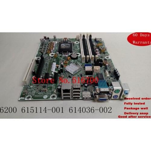 Desktop Motherboard For HP Compaq 6200 Pro SFF,LGA 1155 Motherboard PN: 615114-001 614036-002 Tested