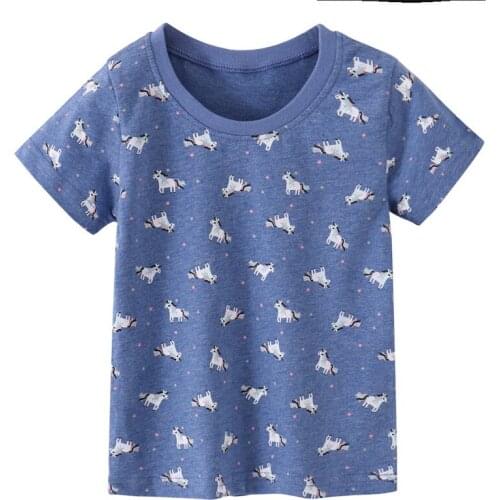 Funnygame Toddler Summer T shirts Cartoon Printed New 2020 Baby Cotton Clothing Casual Tees Tops Boys T shirts