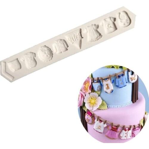 Clothes and Pants Decoration Sugar Cake Silicone Mold DIY Chocolate Mold K130