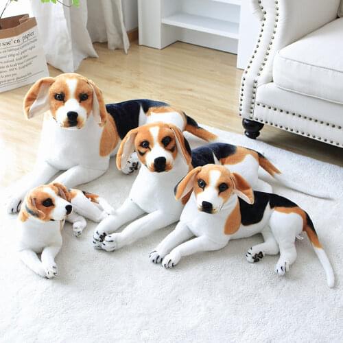 30-90cm Creative Simulation Dog Plush Toy Realistic Animal Shepherd Dog Dolls Stuffed Soft Toys For Children Birthday Gift