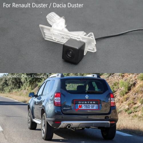 Lyudmila FOR Renault Duster / Dacia Duster / Reversing Rear View Camera / HD Back up Camera / License Plate Light Installation