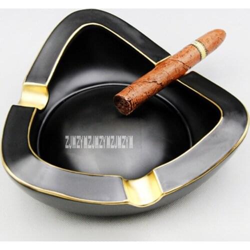 New Arrival Creative High-end Cigar Ashtray High-quality Ceramic Cigar Ashtray Household Thickening Luxury Ashtray Home Gift Box