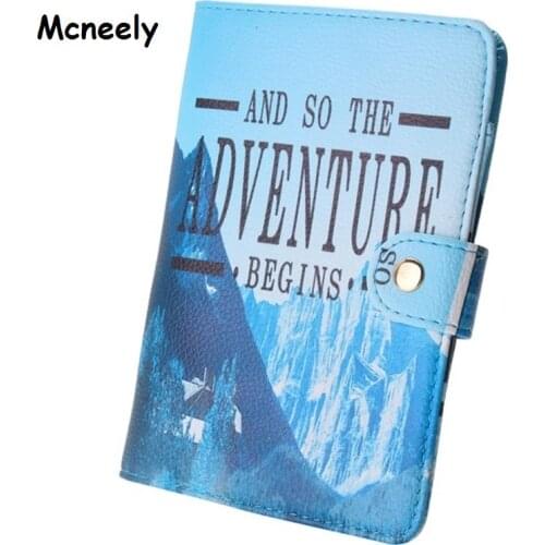 New Arrival Travel Credit Card Holder Korea Style Passport Covers Leather Girls Cartoon ID Card Bag Men Business Passport Holder