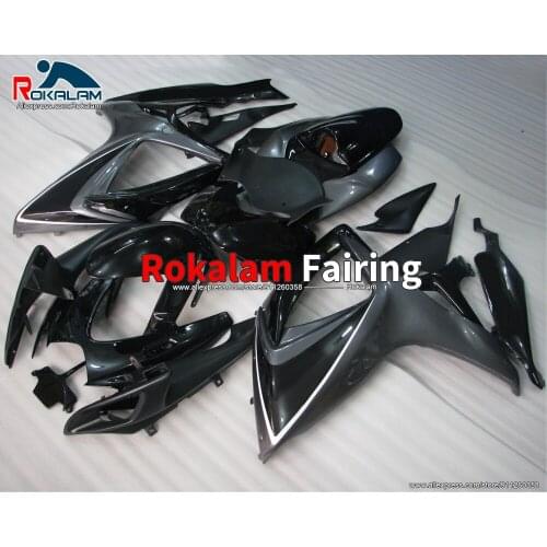 ABS Cover For Suzuki GSXR600 GSXR750 2006 2007 K6 GSX-R600 GSX-R750 06 07 Black Motorbike Fairing Kit (Injection Molding)
