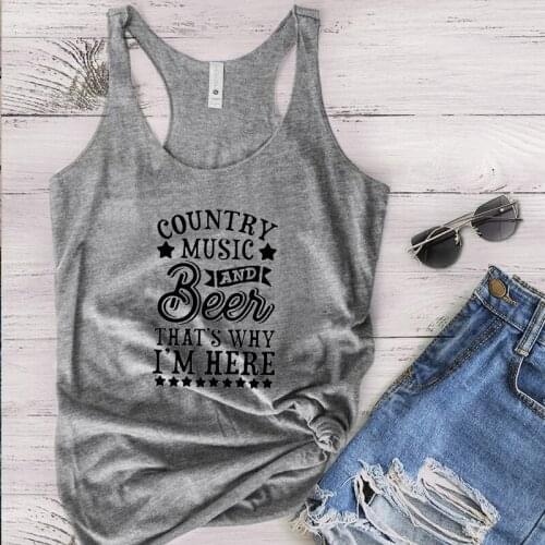 Country Music Shirt Beer Thats Why I'm Here Graphic Tees Girls Aesthetic Vintage Tee Beer Shirt Women Festival