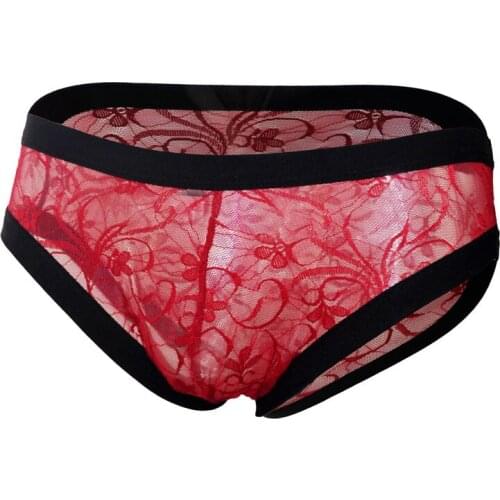 Sexy Gay Underwear Men Boxers Shorts Transparent Mesh Panties Man Breathable Pouch Low Waist Underpants Cueca calzoncillo M-XL