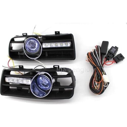 Blue color fog light Front Bumper Grille Driving Daytime Running Fog Lamp FOR VW GOLF MK4 1997-2006