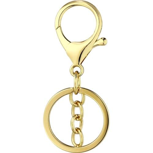 1pcs gold black silver color Key Chains Key Rings DIY Findings For Jewelry making fit glass locket diffuser locket as gift