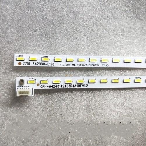 LED Backlight strip lamp For REL420FY 42E710U 42E510E REL420WY Shi nw On 2D01007 2D01008 1555-R4205000 CRH-A42270201803R3Y5