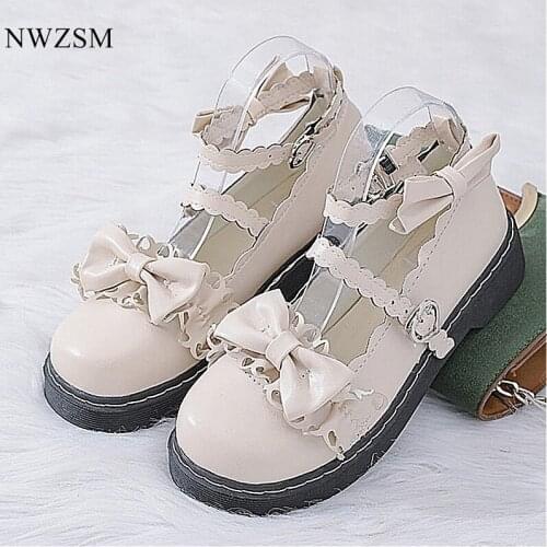 Lolita shoes autumn and winter women with soft sister cute and cheap lolita shoes jk12-year-old Lolita Japanese