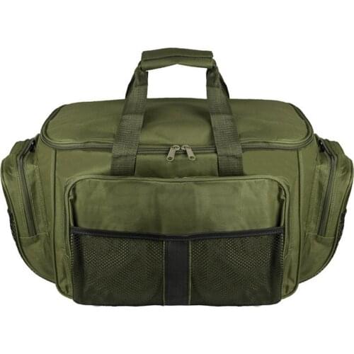 42*24*28cm Waterproof Fishing Bag Oxford Cloth Large Capacity Multi-Purpose Fishing Tackle Bag Two-Layer Outdoor Shoulder Bags