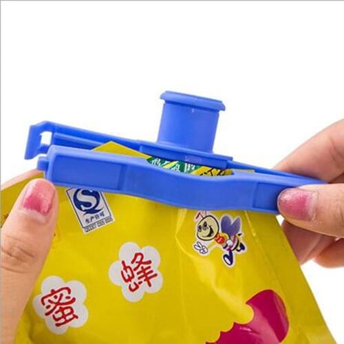 Seal Pour Food Storage Bag Clip Snack Sealing Clip Fresh Keeping Sealer Clamp Plastic Helper Food Saver Travel Kitchen Gadgets