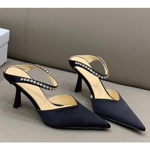 New Summer Fashion Shoes Brand Designer High Quality High Heel Slippers For Women Free Shipping