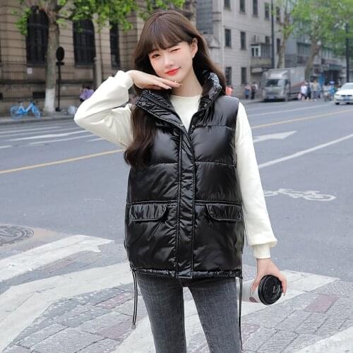 Women Vest Winter Coat Cotton Jacket Plus Size Female Warm Vest Womens Femme Girl Veste 2021 Clothes Korean Fashion