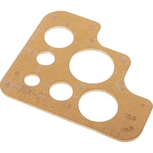 1 Piece Clear Acrylic Leathercraft Stitching & Corner Templates Leather Craft Sewing Stitching DIY Tools 98 x 85mm