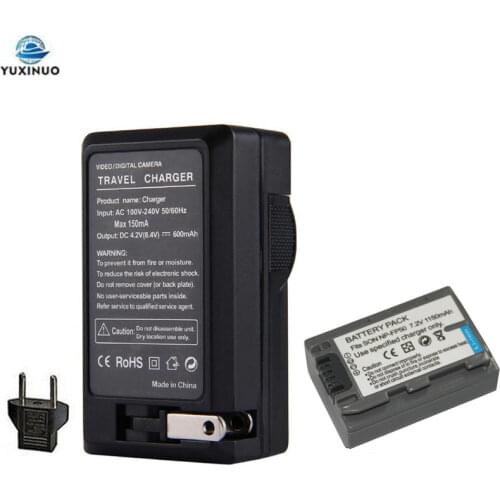 1150mAh NP-FP50 NPFP50 Camera Battery + AC Charger For Sony NP-FP30 NP-FP60 NP-FP70 NP-FP71 NP-FP90 NP-FP91 DCR-30 DVD92 DVD103