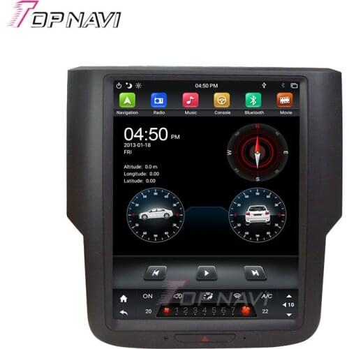 IPS Touch Screen Car GPS Navigator Radio Player For Jeep Dodge RAM 2014 2015 2016 2017 2018 Vertical Tesla Car Radio Video DVD