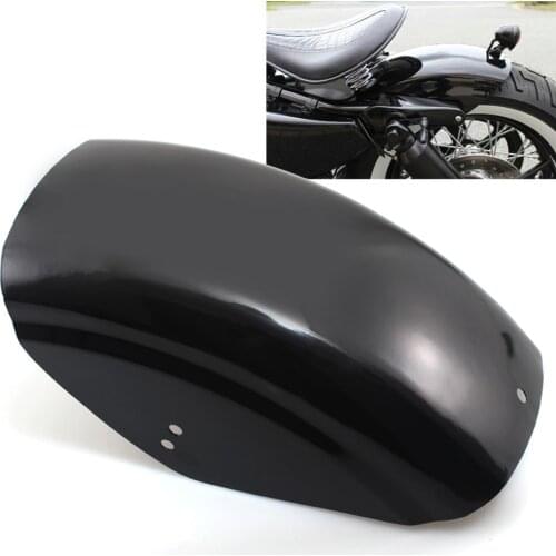 Gloss Black Metal Short Flat Rear Fender Mudguard For Harley Sportster XL 883 1200 48 72 Iron Bobber Custom Cafe Racer Models
