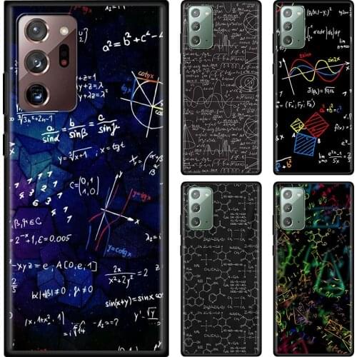 Phone Case For Samsung Note 20 Ultra 10 Plus 9 8 Chemical Math Formula Shell For Galaxy M31 M51 F41 M31s M30s M21 M11 Funda