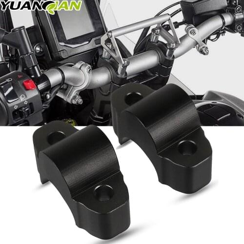 For YAMAHA Tenere 700 Rally 2019-2021 20MM Handlebar Risers Clamp Height up also Backward Extend Adapters with Bolts Tenere700