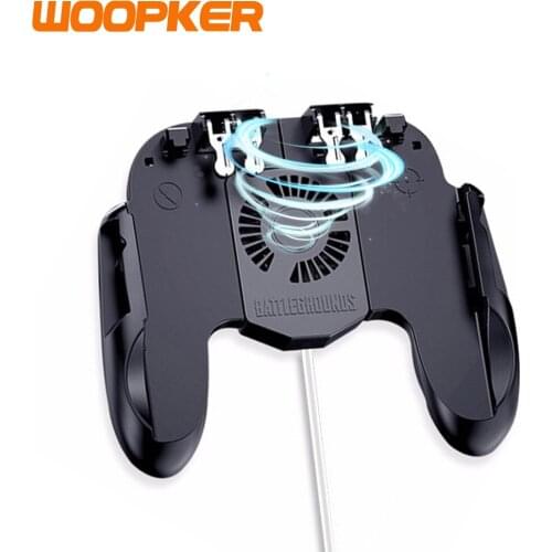 Smartphone Game Controller for iPhone Android PUBG Gaming Trigger Joystick Gamepad with Cooler Fans