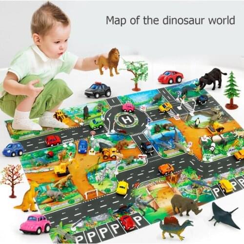 Play mats Road For Kids Dinosaur Park Carpet Gym Baby Crawling mat Eva Foam Baby Play Mat Toys For Children Playmat Puzzles