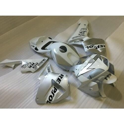 Motorocycle Fairing kit for CBR600RR 05 06 CBR 600 RR F5 2005 2006 CBR 600RR ABS white silver Fairings set+gifts ZB40