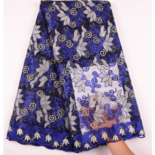 Newest Applique African Lace Fabric 2019 High Quality French Lace Fabric Nigerian Tulle Lace Fabric For Wedding Dresses 1179