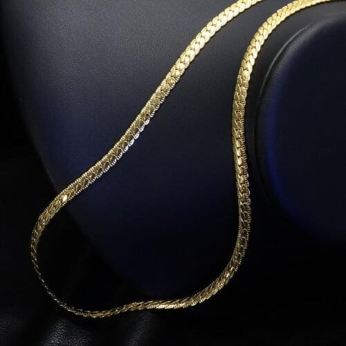 Cuban Necklace Men Hip Hop Rock Curb Link Chain 50cm Gothic Punk Men Women Gold Chain Long Necklace Vintage Party Jewelry