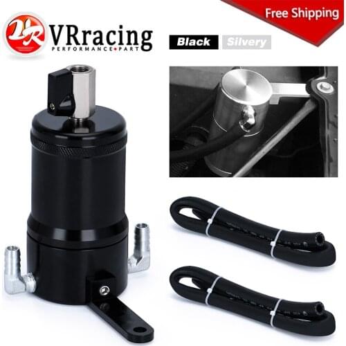 Aluminum Billet Oil Catch Can With Baffle Plate For 04-on Ford F-150 3.7L 4.6L 5.0L 5.4L 6.2L Car Accessories