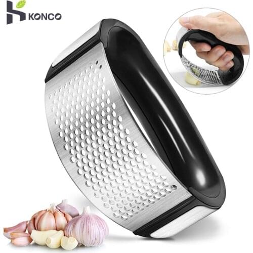 Multi-function Stainless Steel Garlic Press Garlic Grinder Grater Garlic Chopper Crusher Cooking Gadget Tool Kitchen Accessories