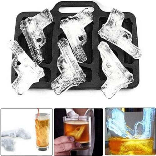 Model Gun Shape 3D Creative Ice Cream Maker Ice Cube Mould Kitchen Bar Party UK Home Made Model