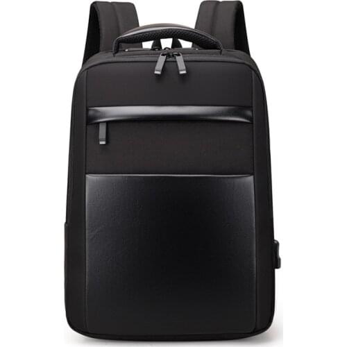 Backpack Male Commuter 15.6 Laptop Bag Teenager Oxford Cloth Fashion USB Rechargeable Back Pack Mens Leisure Travel Backbag