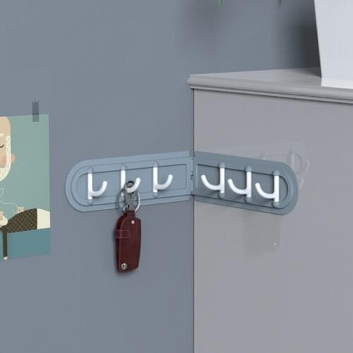 Key holder Storage Hangers Wall Hooks Easy Install Home Strong Seamless Sticking Hook Bathroom Wall Mounted Self