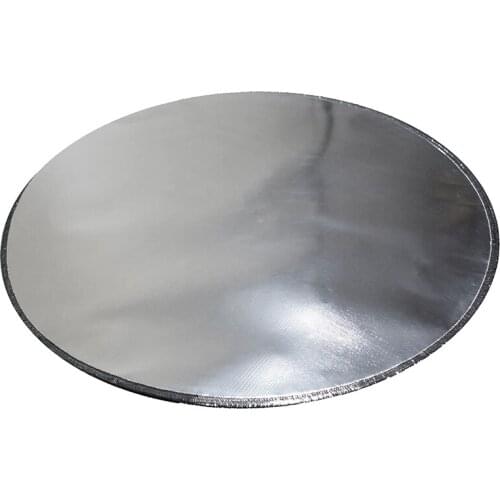 Fireproof Glass Fiber Fireplace Carpet Round Flame Retardant Glass Fiber Fireplace Area Carpet Floor Mat