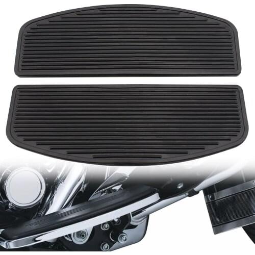Motorcycle Front Rubber Rider Insert Floorboard Footboards Foot peg Footrest Pad For Harley Touring FLHTC FLHTCUI FLHTCU 1986-Up