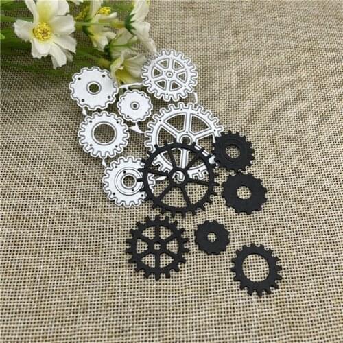 Gear Template Metal stencil mold Cutting Dies decoration scrapbook die cuts Album Paper Craft Embossing DIY Card Crafts