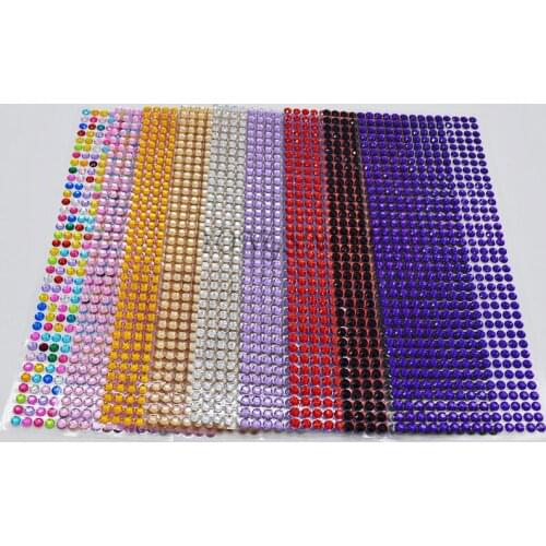 504Pcs/set 6MM Acrylic Loose Rhinestone Crystal Flatback For Clothes Bag Accessories DIY Drilling Sticker Diamond Car Paste