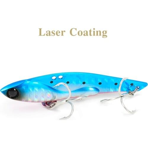 TSURINOYA Fishing Lure DW38-C 105mm 35g Metal VIB Lure Bait Long Distance Diving Bass Bait Artificial Bait With Treble Hook